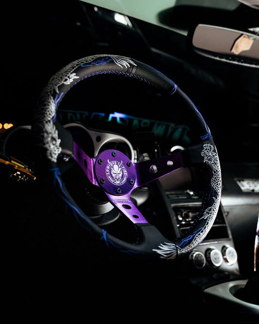 Purple Dragon's Breath DB-4 Steering Wheel 350mm- Lowered Empire