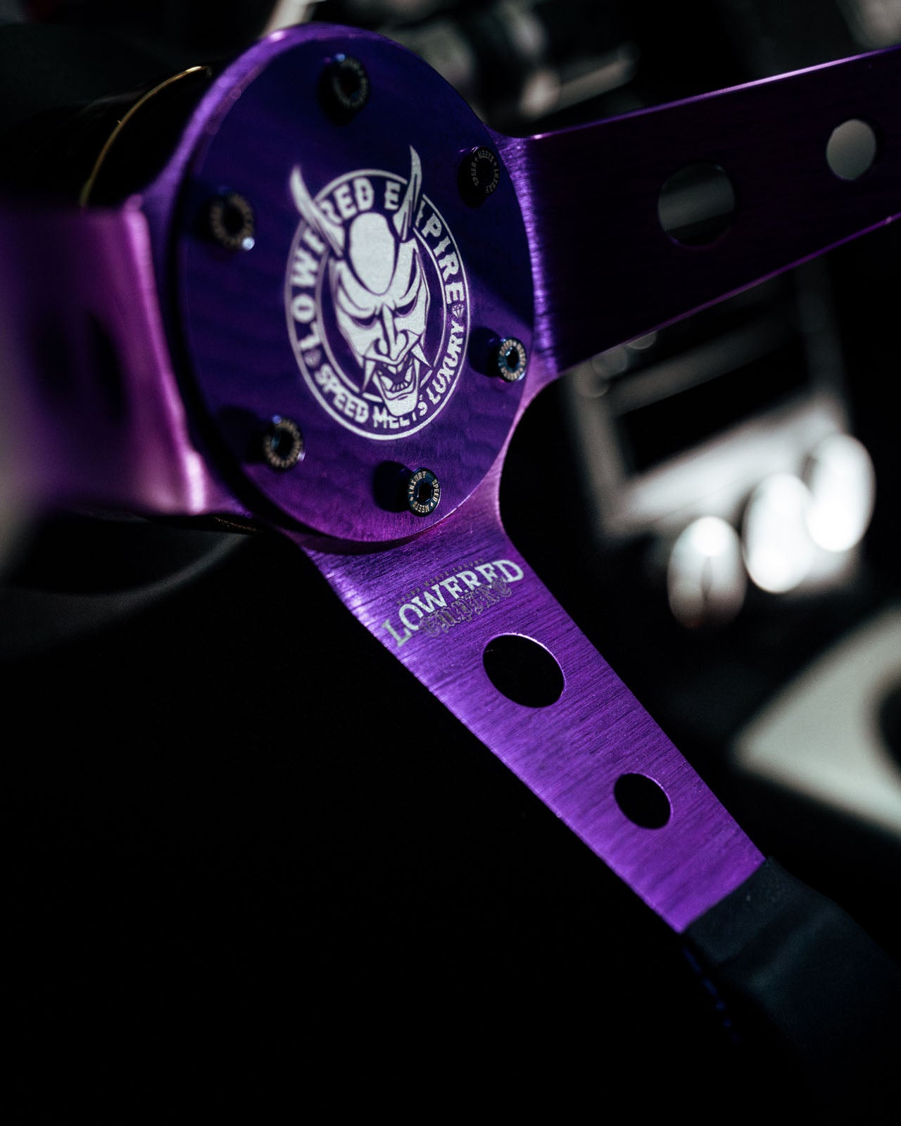 Purple Dragon's Breath DB-4 Steering Wheel 350mm- Lowered Empire
