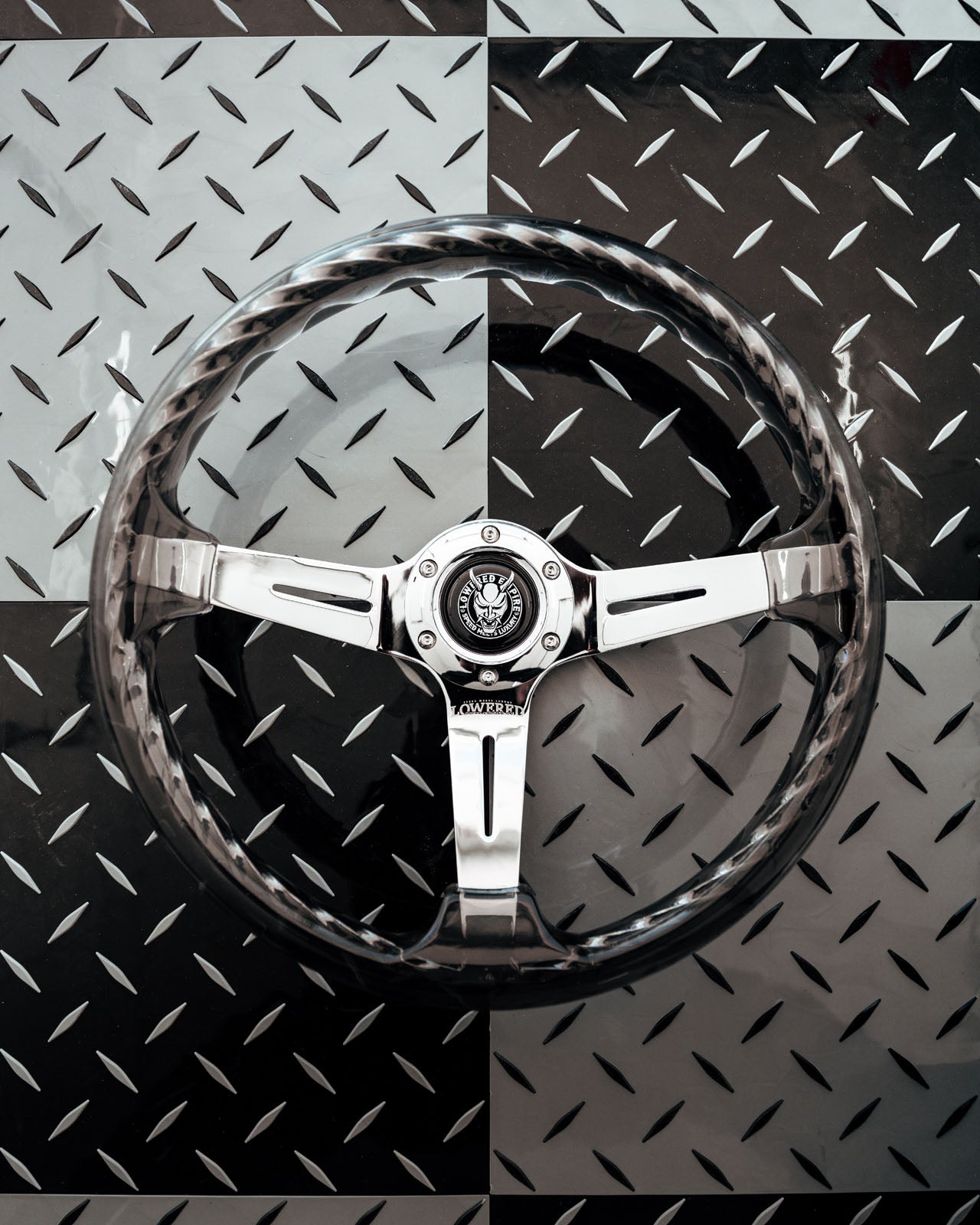 Black Rider Rakkī JDM DR-1 Steering Wheel 350mm - Lowered Empire