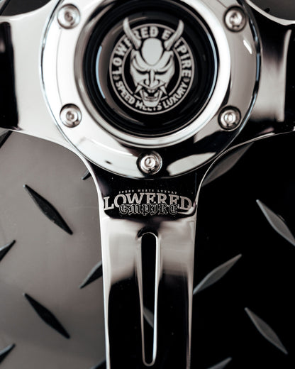 Black Rider Rakkī JDM DR-1 Steering Wheel 350mm - Lowered Empire