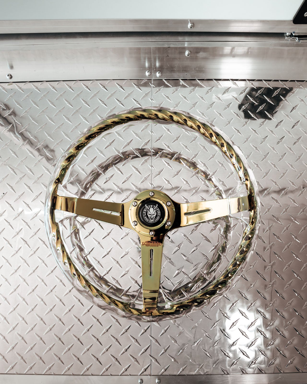 Gold Rider Rakkī JDM DR-1 Steering Wheel 350mm - Lowered Empire