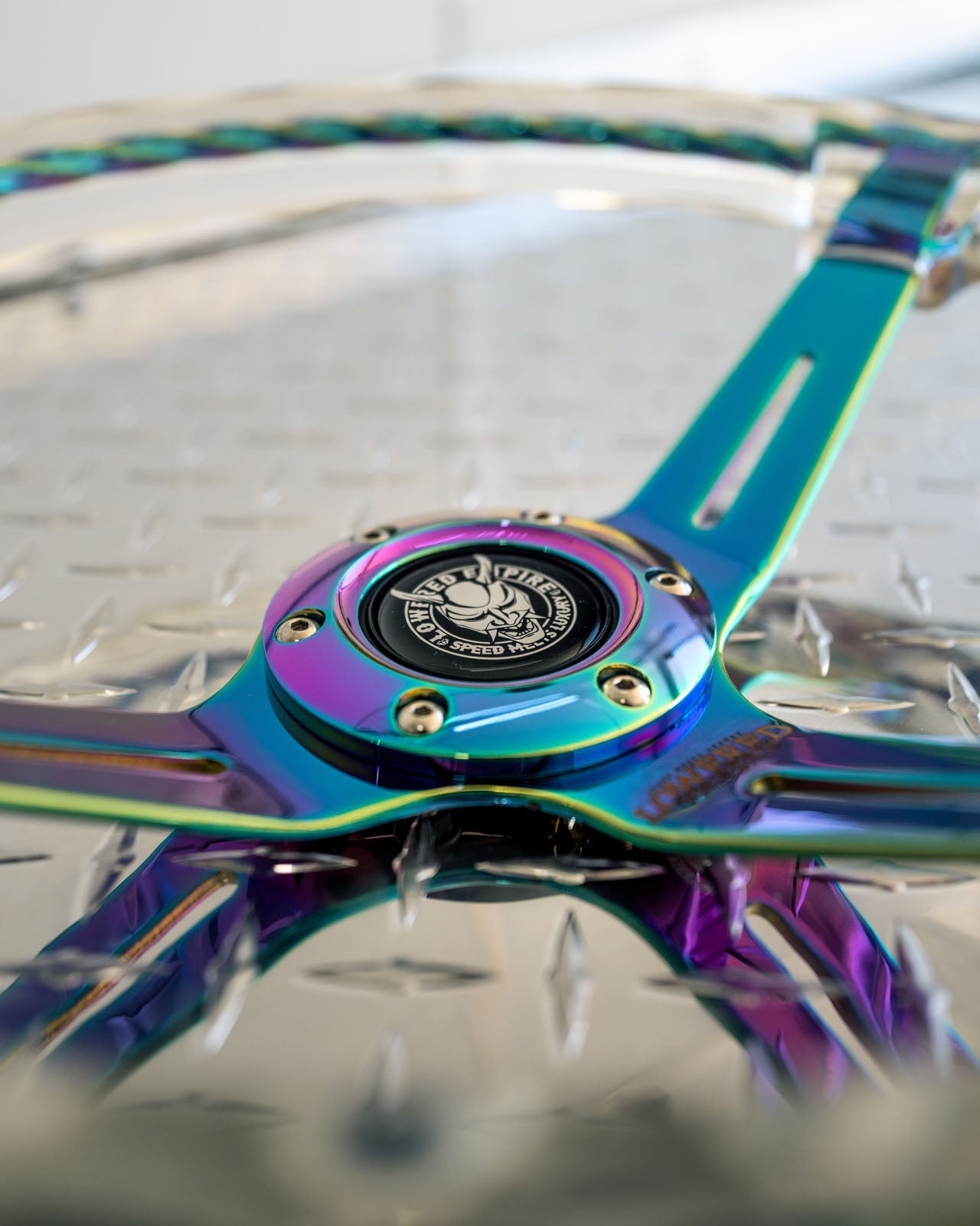 Limited Rainbow Rakkī JDM DR-1 Steering Wheel 350mm- Lowered Empire