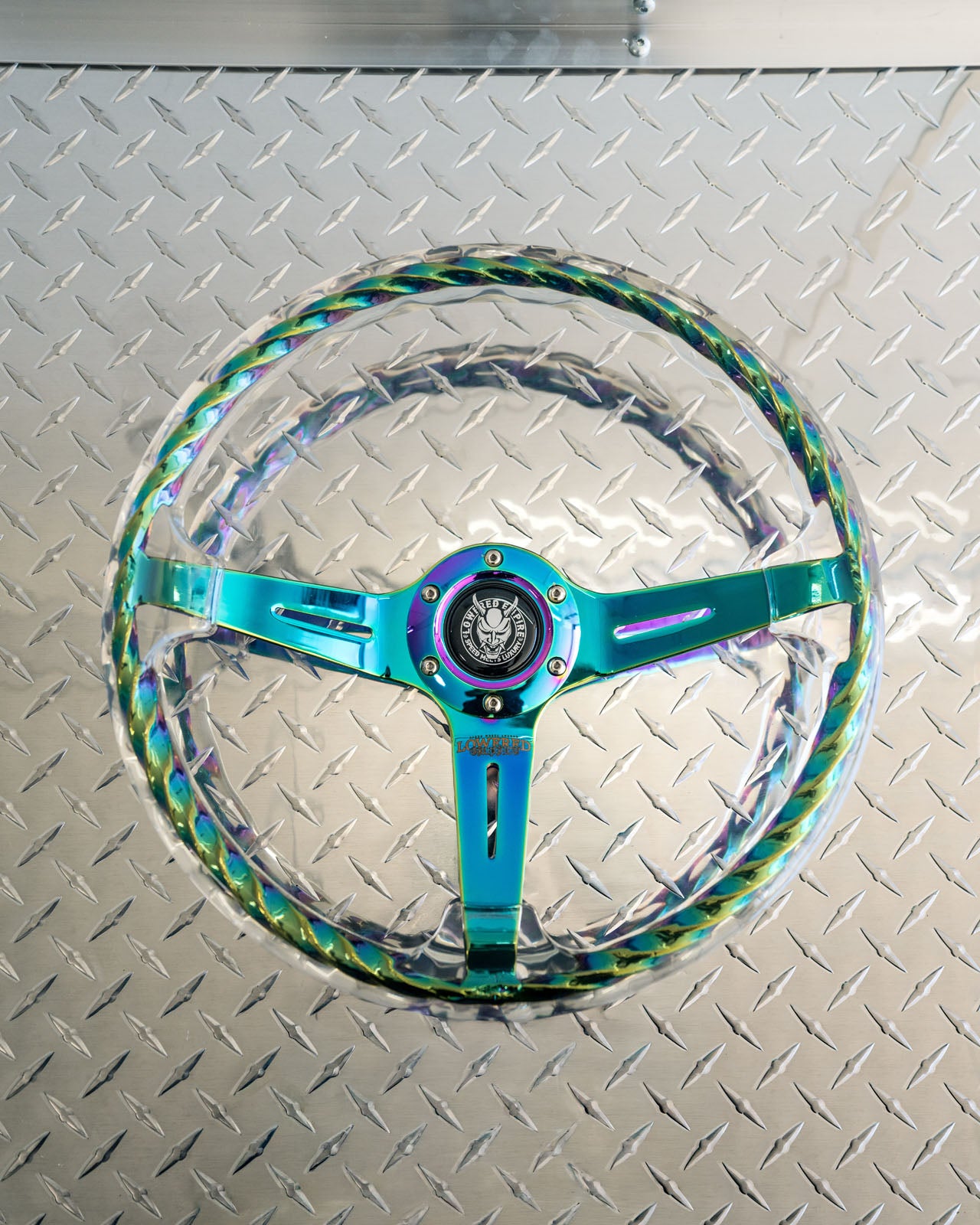 Limited Rainbow Rakkī JDM DR-1 Steering Wheel 350mm- Lowered Empire