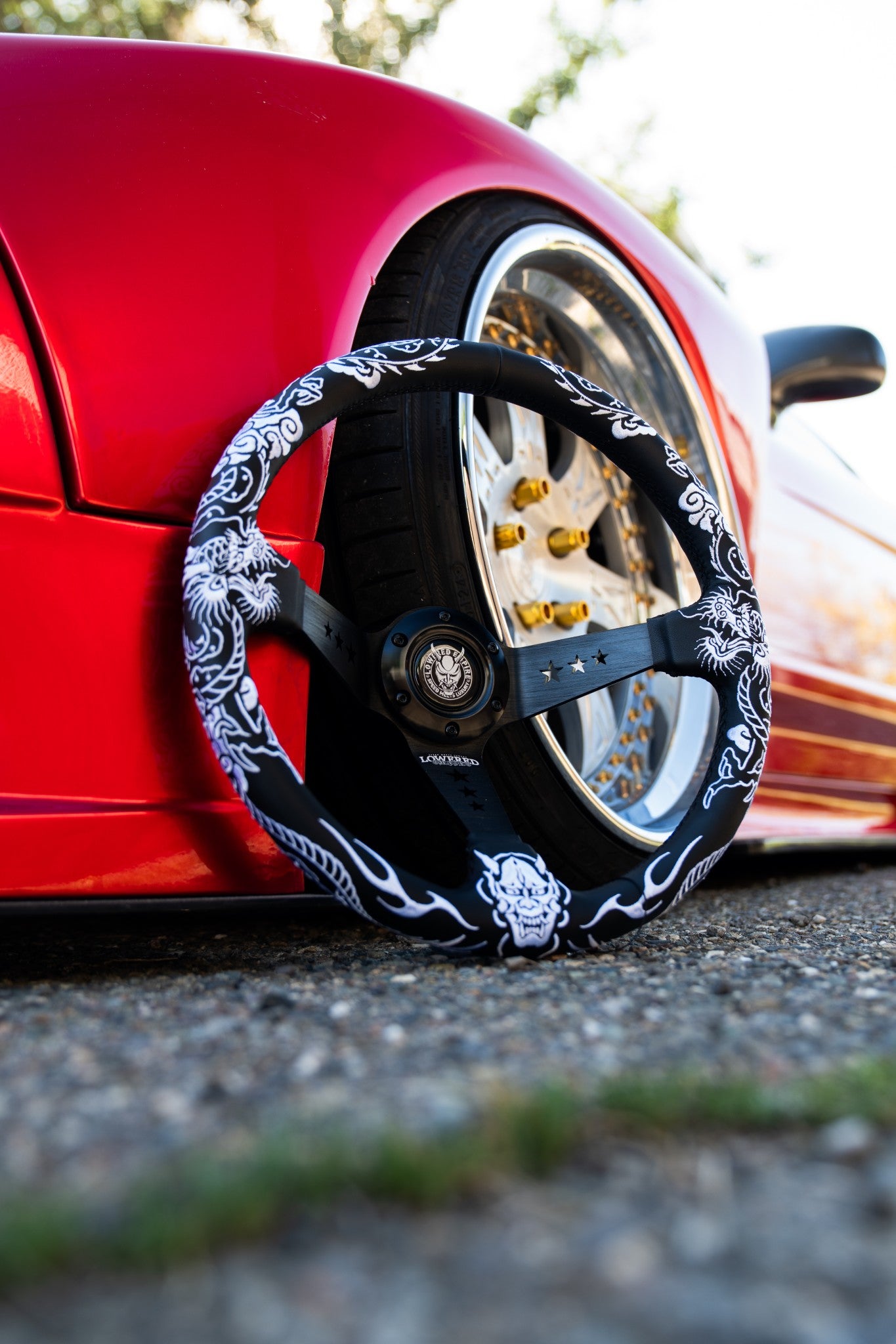 White Dragon’s Curse Steering Wheel 350mm X Lowered Empire