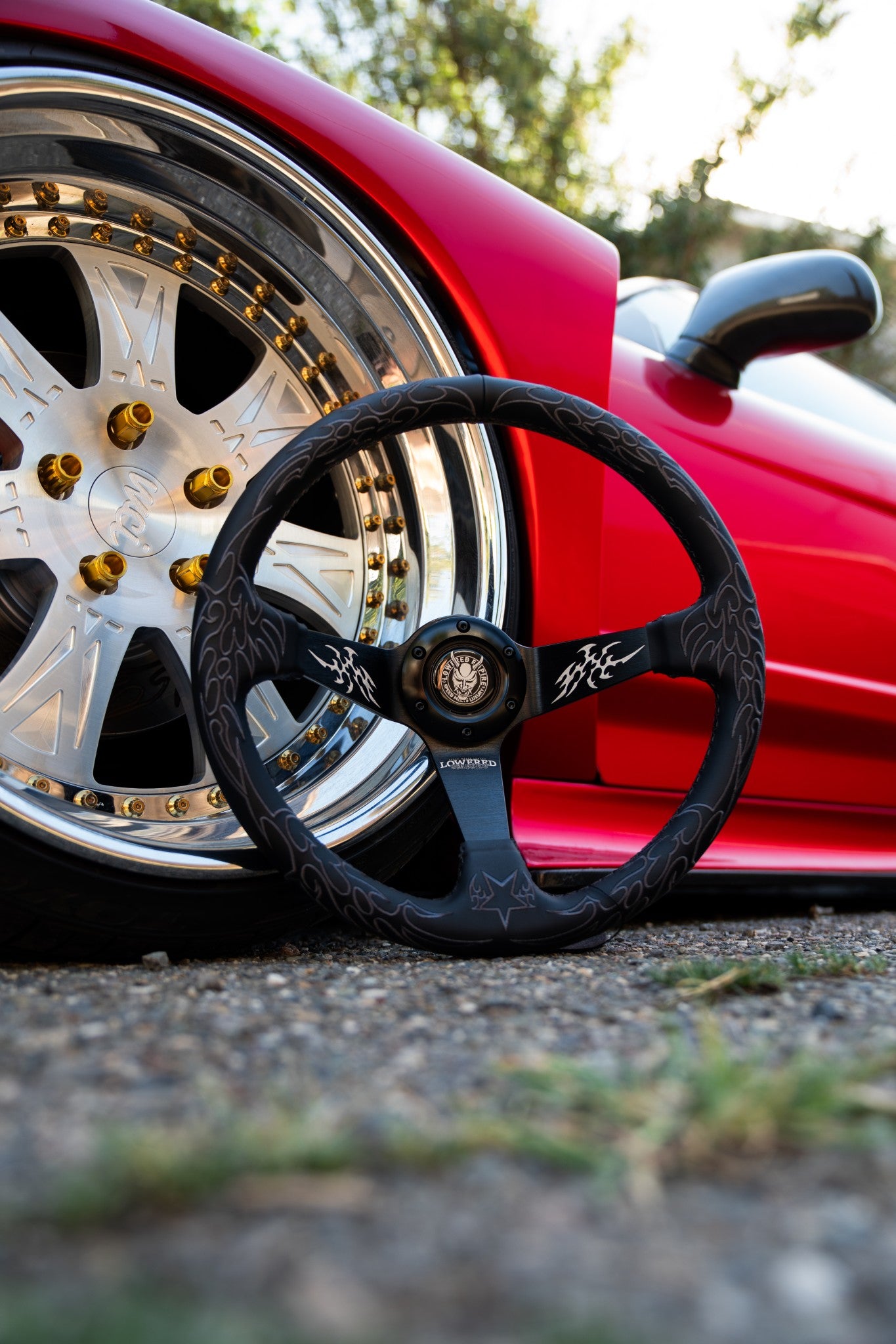Dark Cybersigilism Street CS-4 Steering Wheel 350mm- Lowered Empire