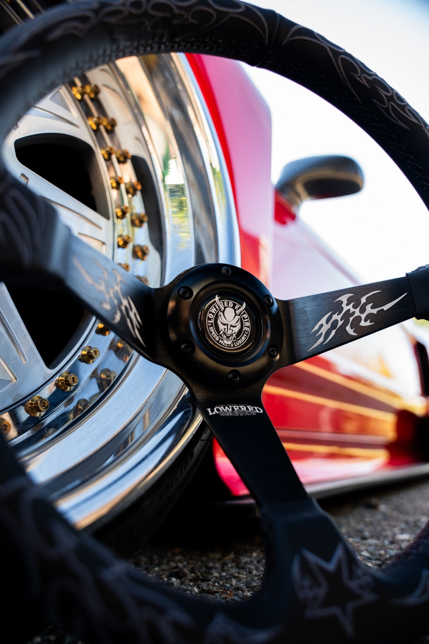 Dark Cybersigilism Street CS-4 Steering Wheel 350mm- Lowered Empire