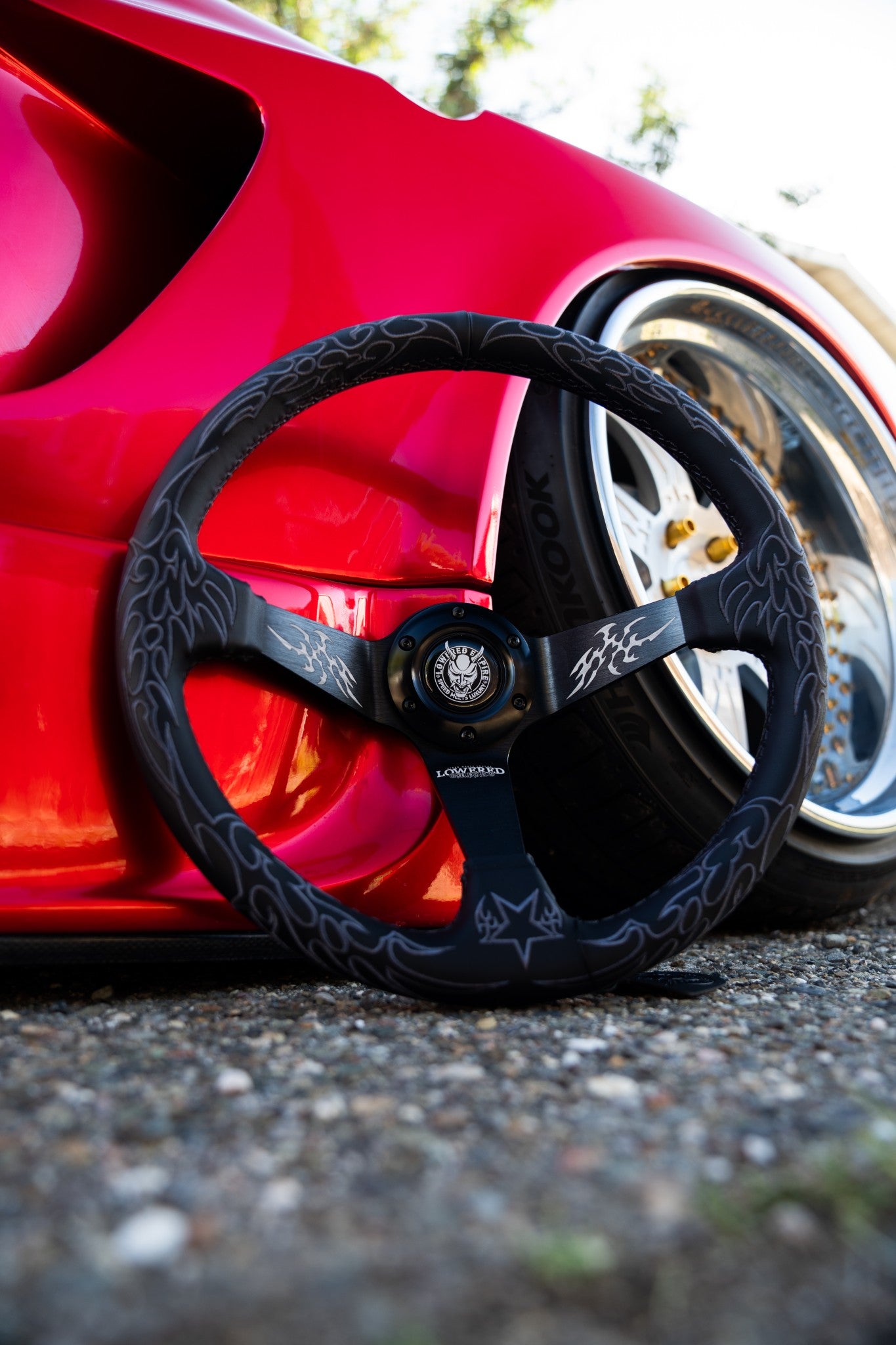 Dark Cybersigilism Street CS-4 Steering Wheel 350mm- Lowered Empire