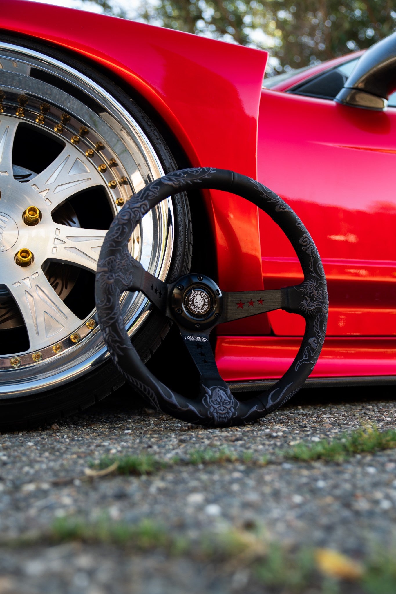 Dark Dragon’s Curse Steering Wheel 350mm X Lowered Empire
