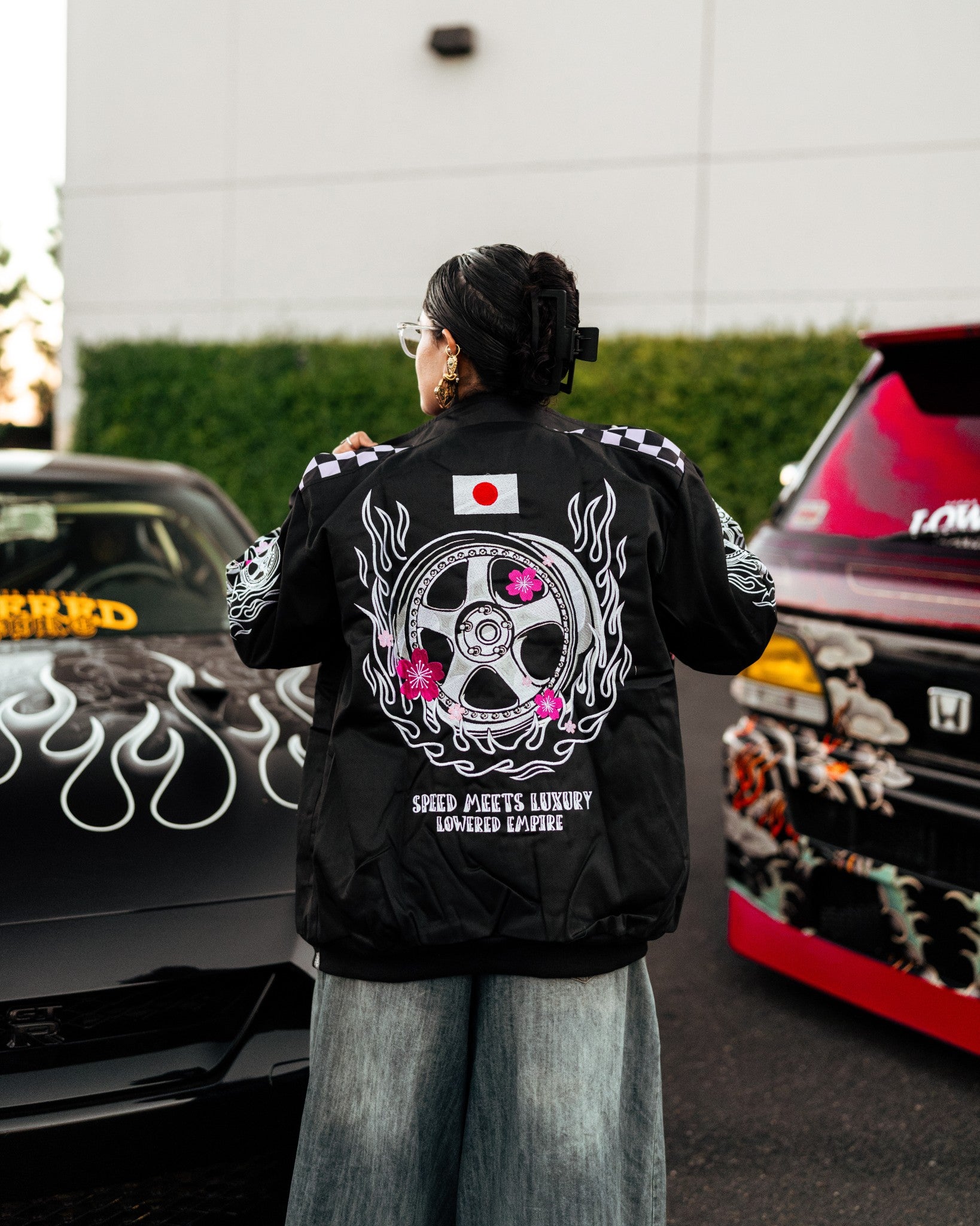Embroider Wheel Collection Sakura Racing Jacket