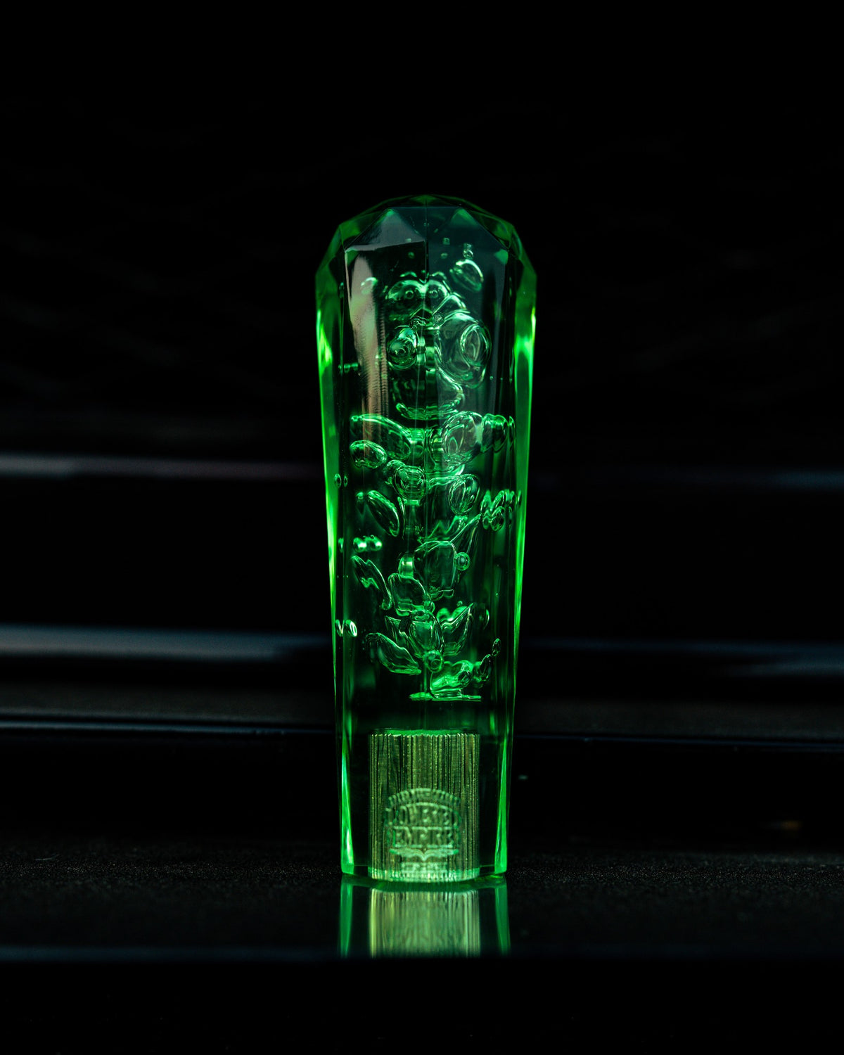 Clear Green Diamond VIP Style Shift Knob 6" | Universal Manual Car Shifter