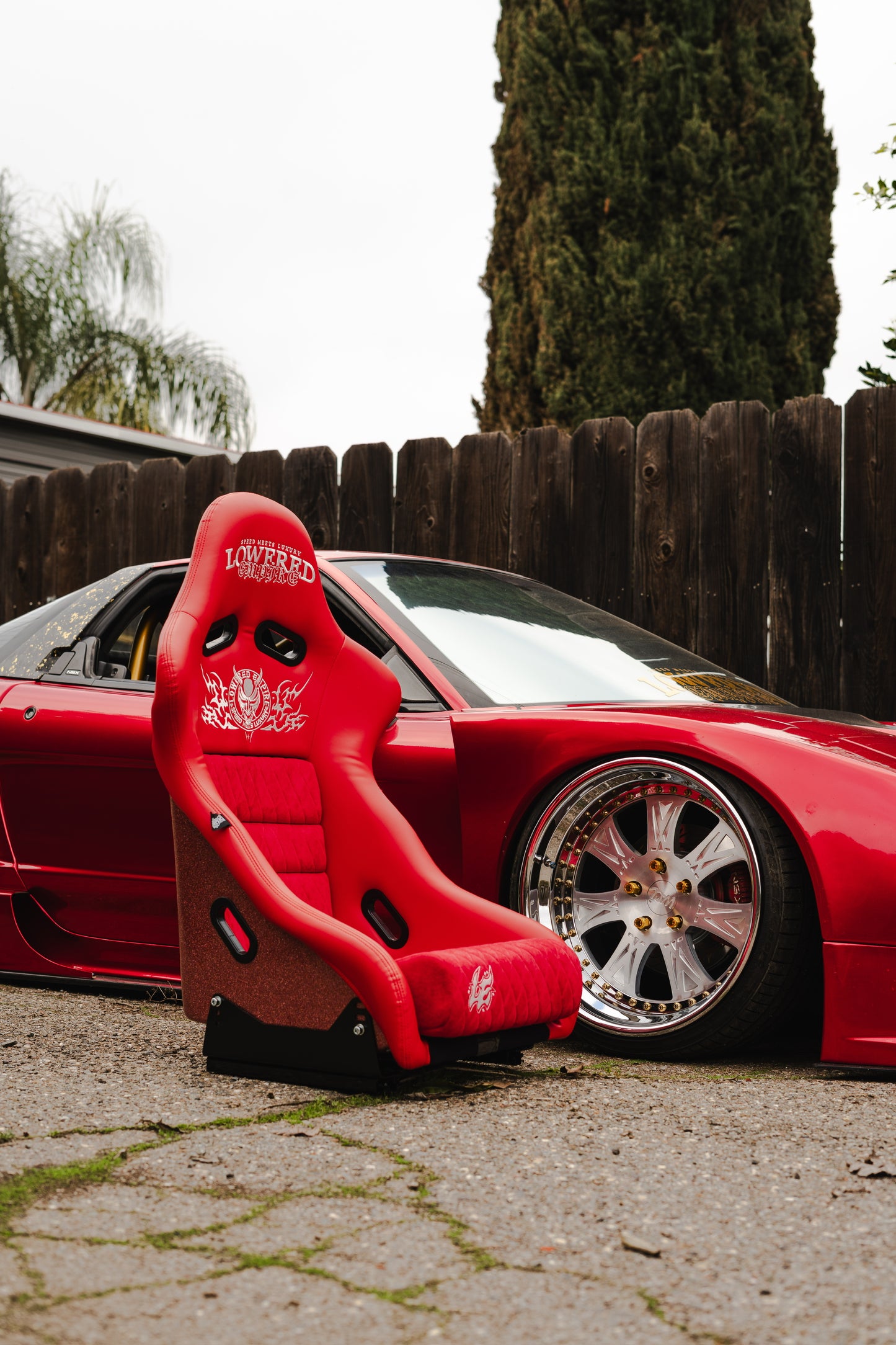 Cyber Collection Red Racing Seat – Metallic Sparkle Shell | Performance Bucket Seat