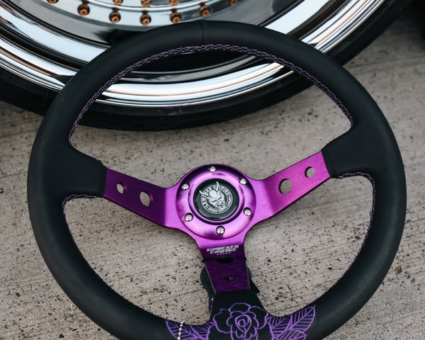 The Purple Rose Steering Wheel