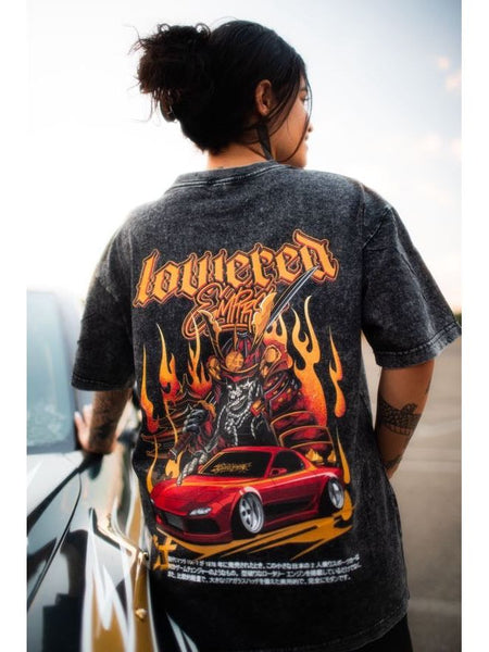 The RX7 Reaper Premium Acid Wash Tee