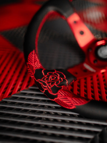 Killer Red Roses Steering Wheel