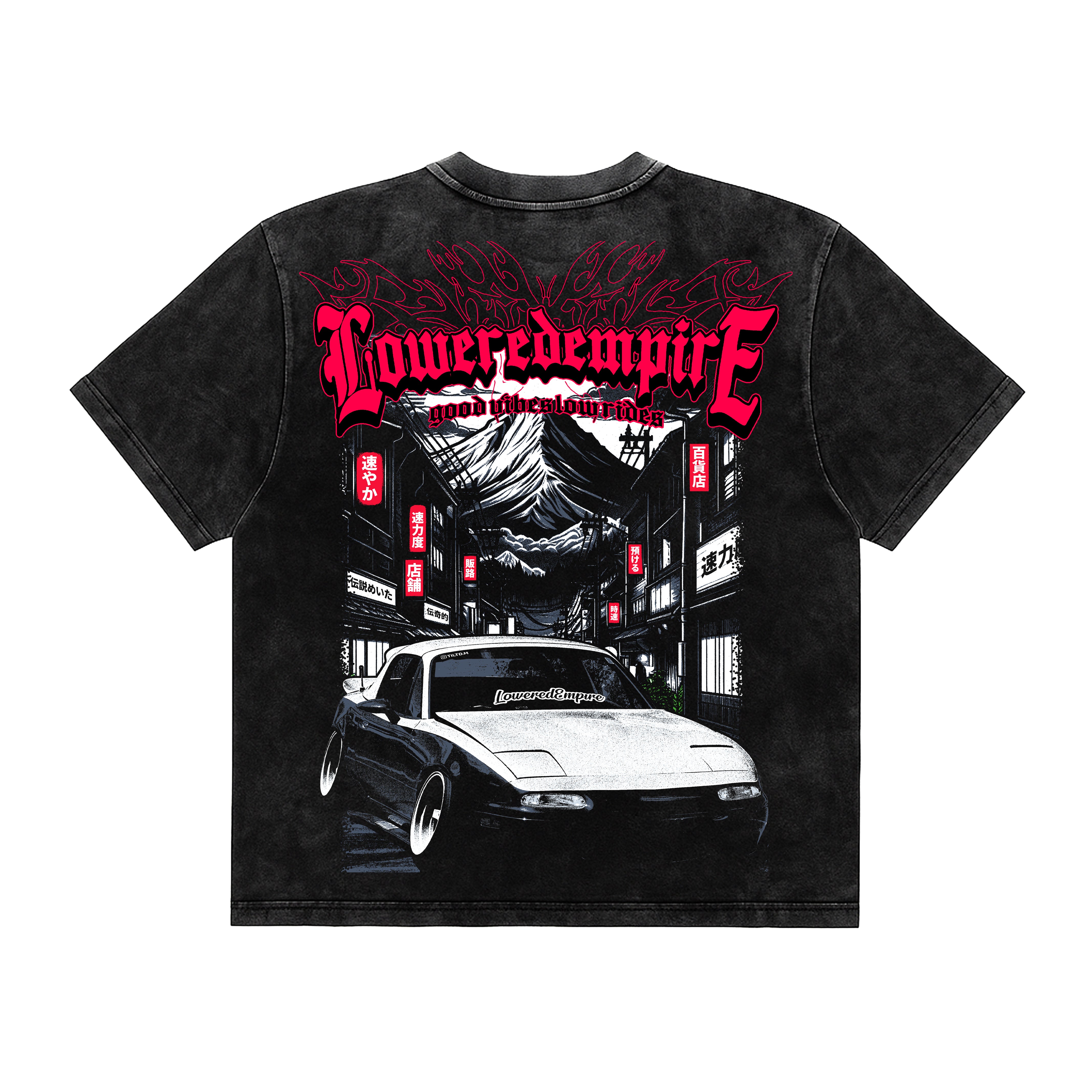 The Lucky Cat R34 Vintage Wash Midweight Tee – Loweredempire