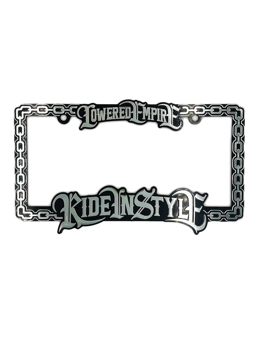 Ride In Style License Plate Frame