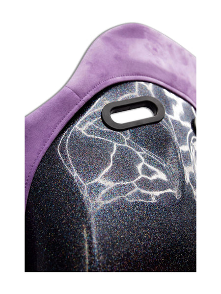 Purple Alcantara Hannya Style Bucket Seats