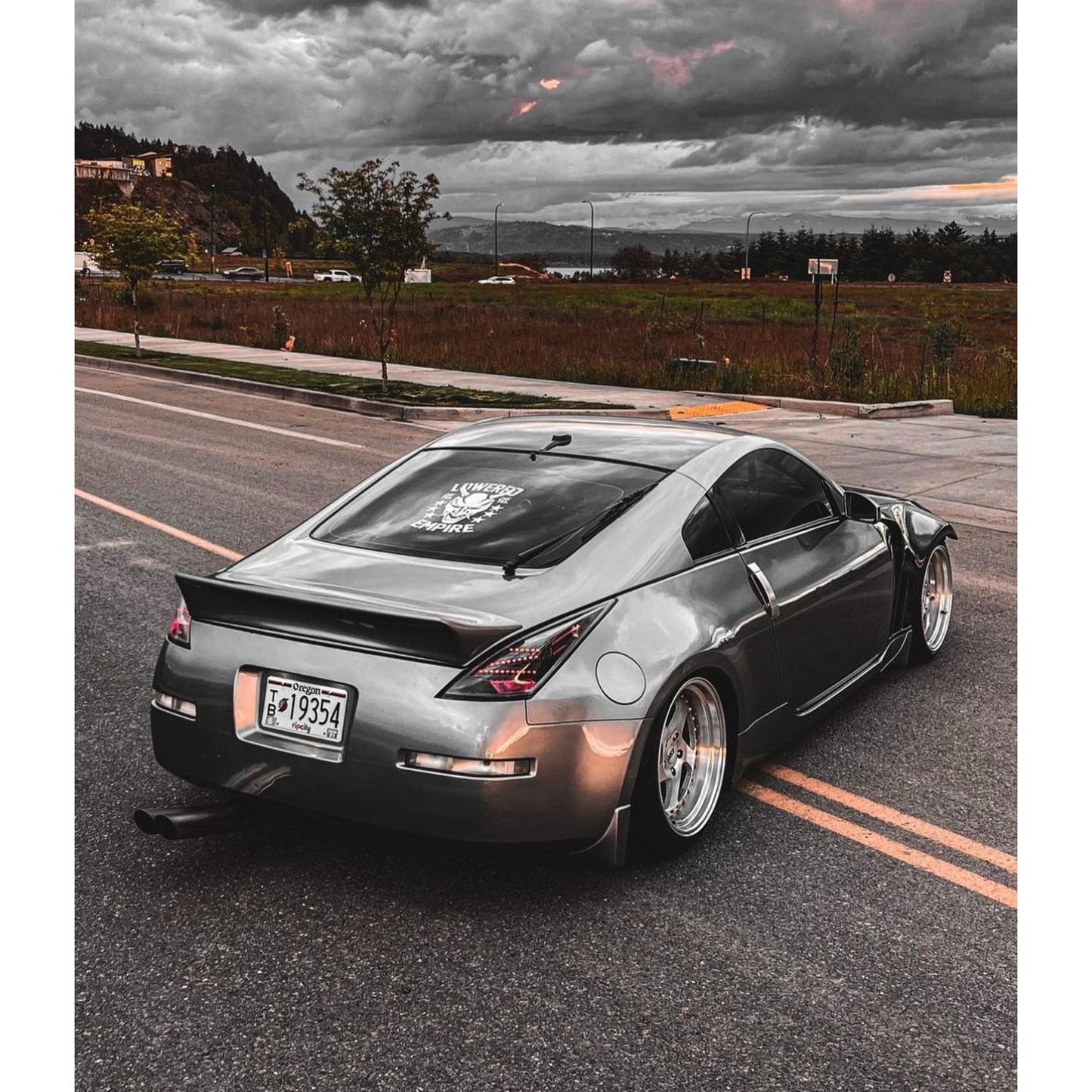 12" Lowered Empire Oni Mask Decal