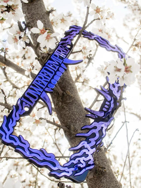 Hannya Flames License Plate Frame ABS-