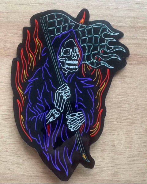 Grim Reaper  LED Glow Up Sticker