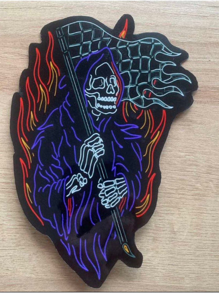 Grim Reaper  LED Glow Up Sticker