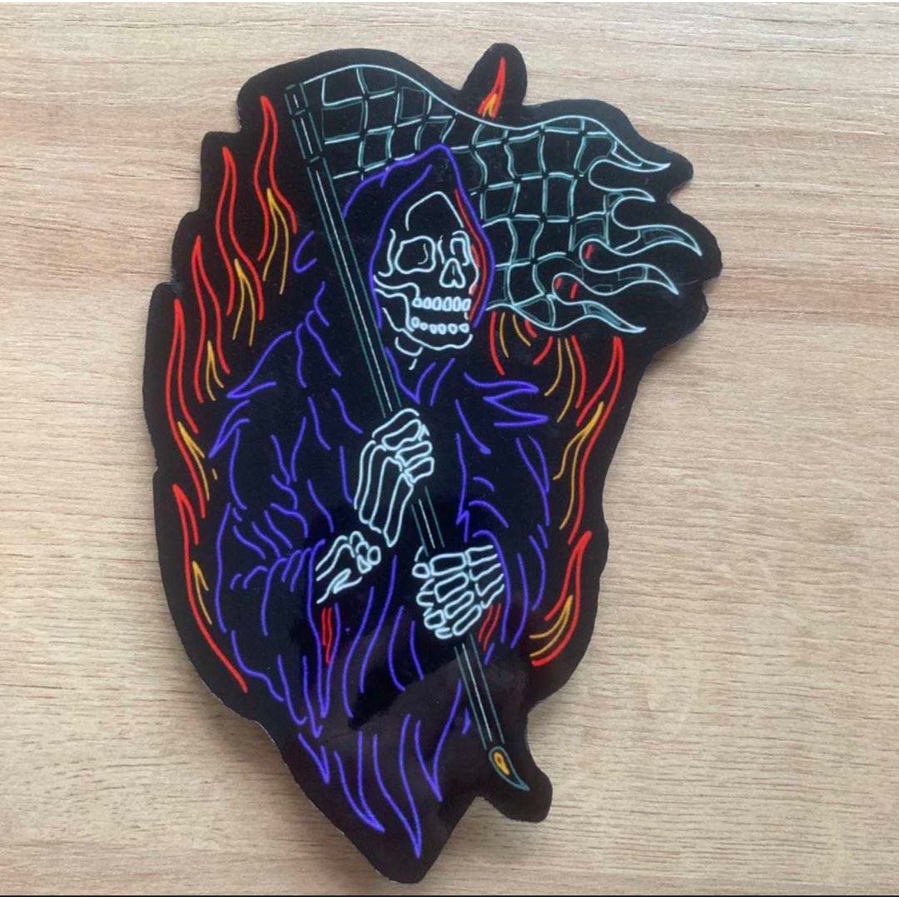 Grim Reaper  LED Glow Up Sticker
