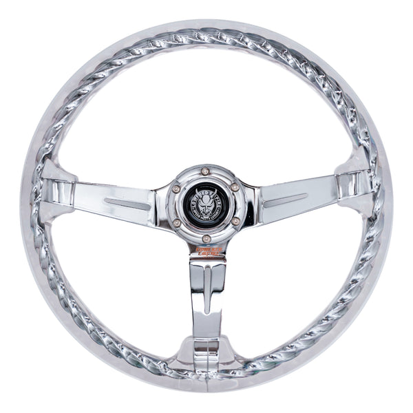 Rakkī JDM Chrome Steering Wheel