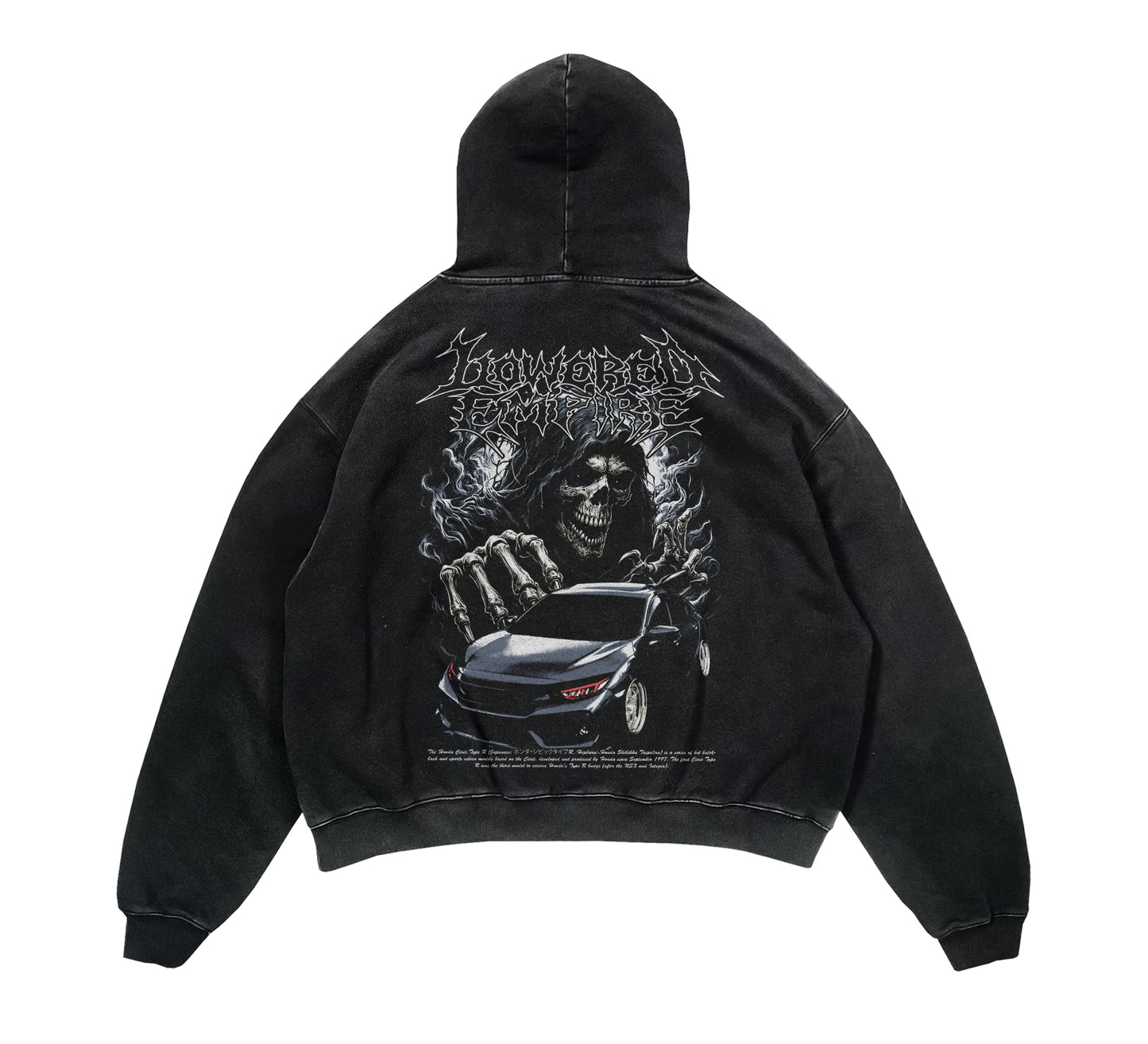 Death Before Stock Civic Acid Wash Vintage Tee – Lowered Empire