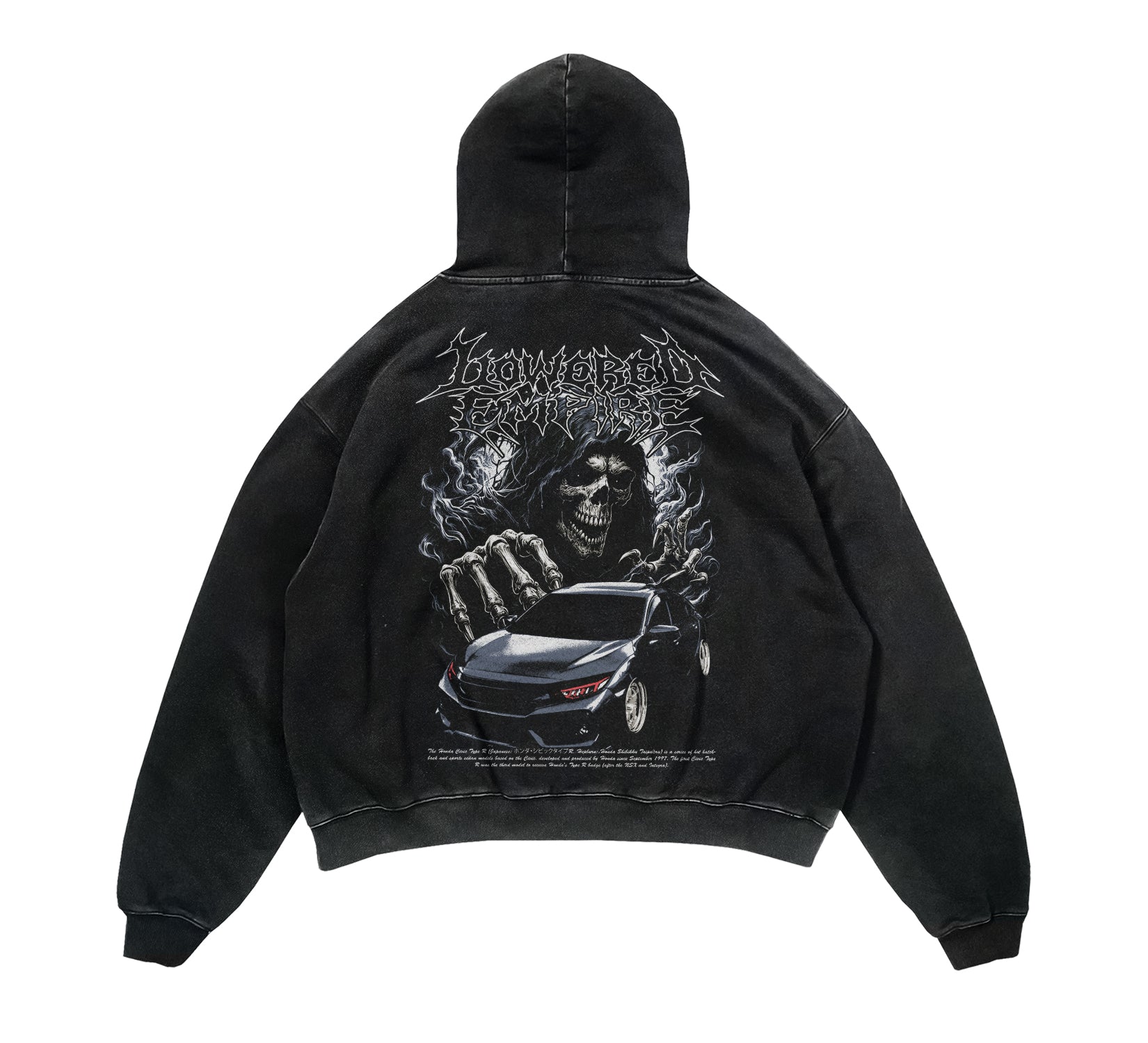 Death Before Stock Civic Acid Wash Vintage Tee – Lowered Empire