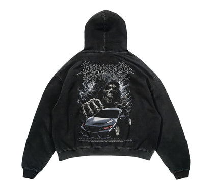 Death Before Stock Civic Acid Wash Vintage Tee – Lowered Empire