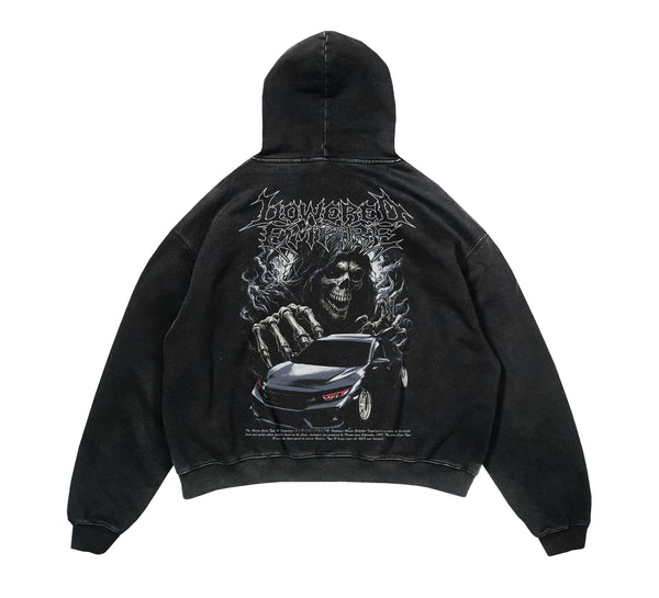 Death Before Stock Civic Acid Wash Vintage Tee – Lowered Empire