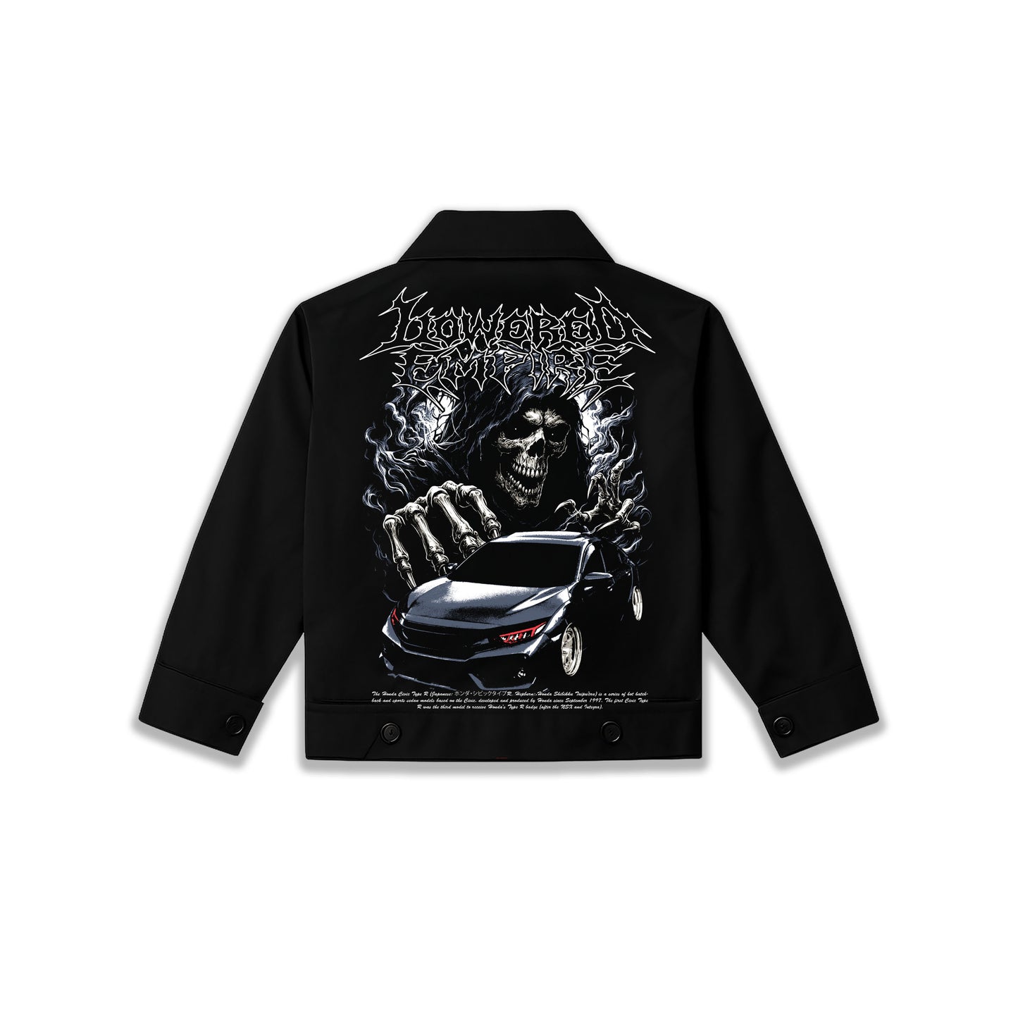 Death Before Stock Civic Acid Wash Vintage Jacket– Lowered Empire