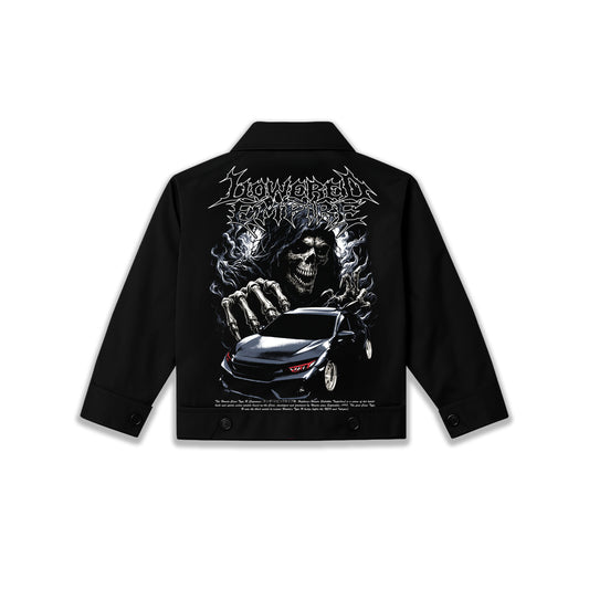 Death Before Stock Civic Acid Wash Vintage Jacket– Lowered Empire