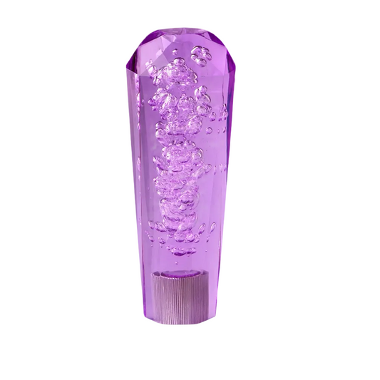 Clear Purple Diamond VIP Style Shift Knob 6" | Universal Manual Car Shifter