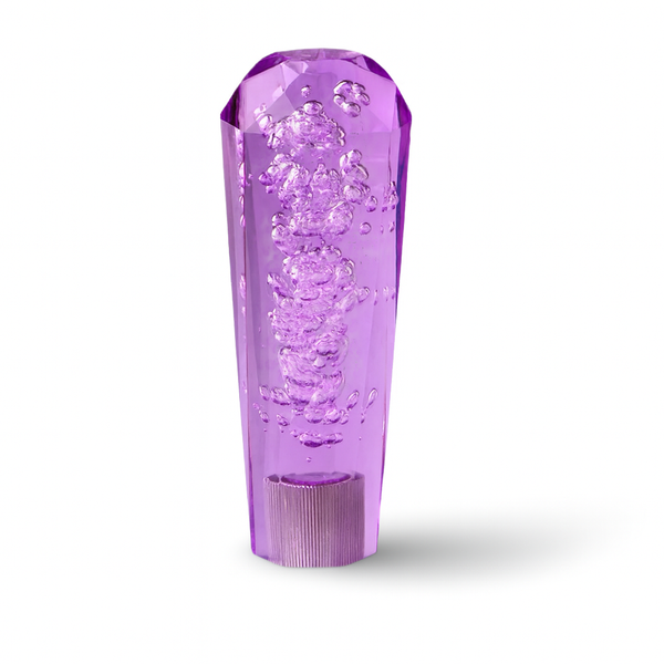 Clear Purple Diamond VIP Style Shift Knob 6" | Universal Manual Car Shifter