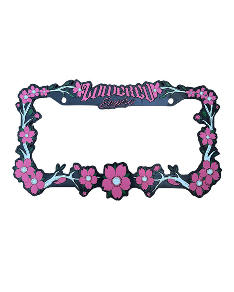 Sakura Flowers License Plate Frame
