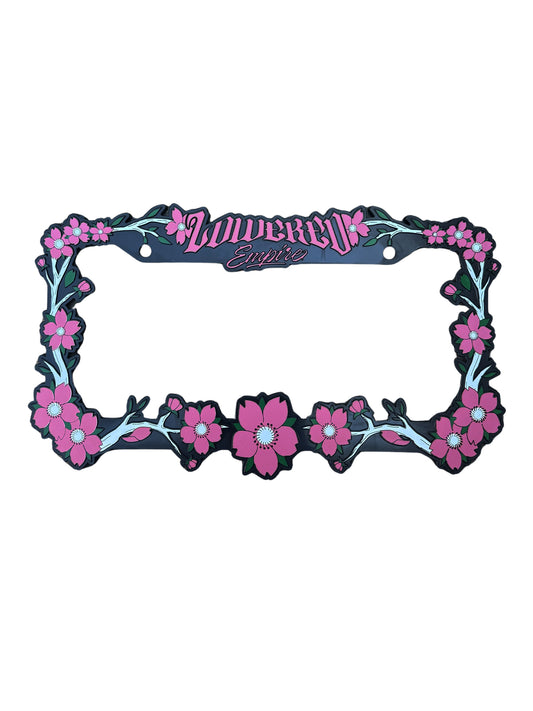 Sakura Flowers License Plate Frame