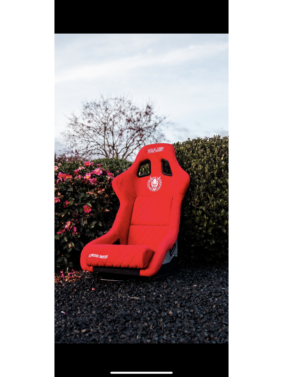 Red Lowered Empire Bucket Seats