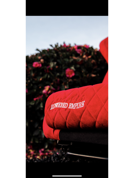 Red Lowered Empire Bucket Seats