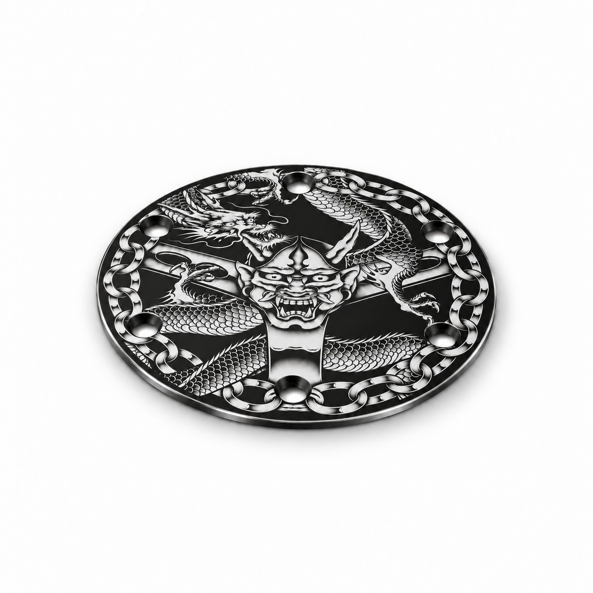 Oni & Dragon Universal Etched Horn Delete Plate