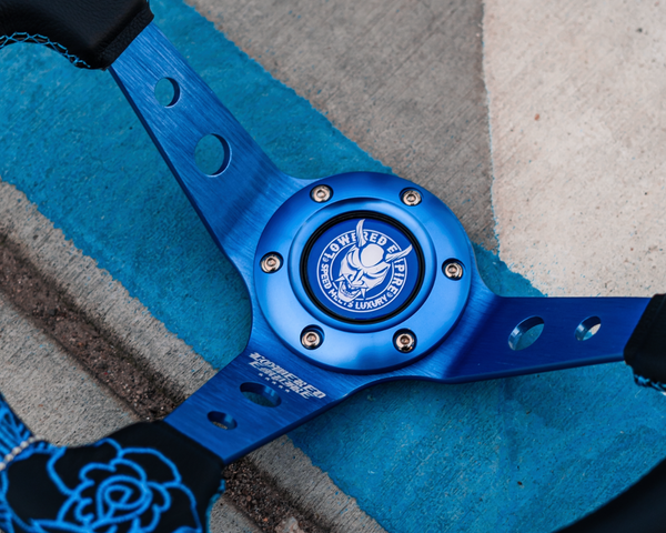 Teal Blue Rose Steering Premium