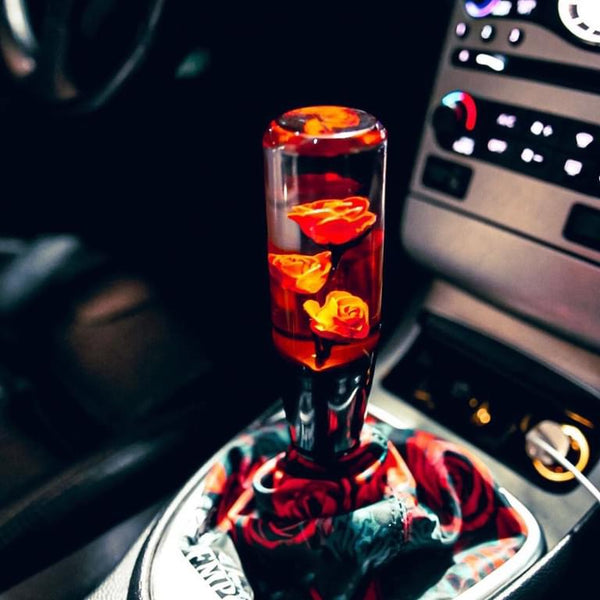 Red Deadly Roses Shift Knob – Loweredempire