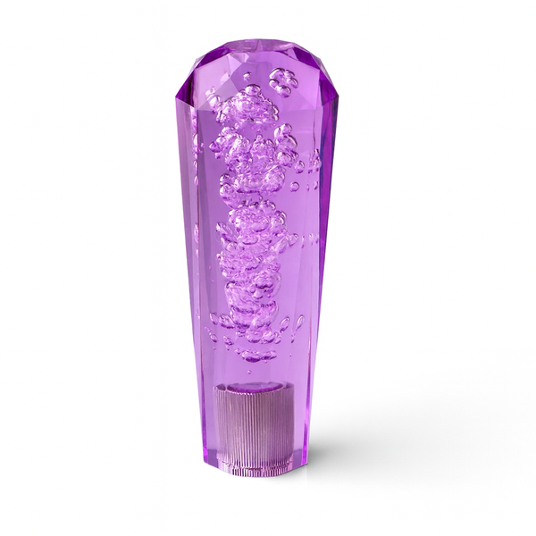 Clear Purple Diamond VIP Style Shift Knob 6" | Universal Manual Car Shifter
