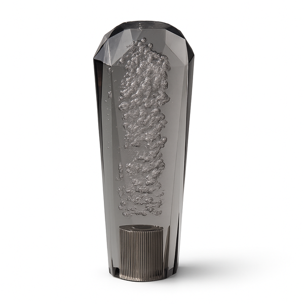 Clear Black Diamond VIP Style Shift Knob 6" | Universal Manual Car Shifter