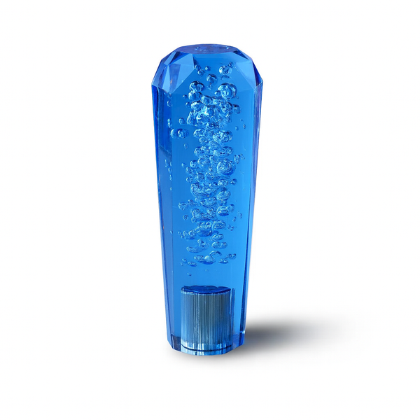 Clear Blue Diamond VIP Style Shift Knob 6" | Universal Manual Car Shifter