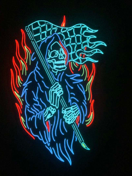 Grim Reaper  LED Glow Up Sticker