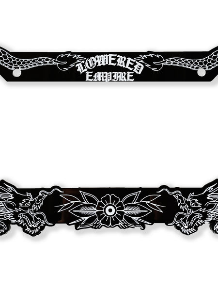 Japanese Dragon Acrylic License Plate Frames