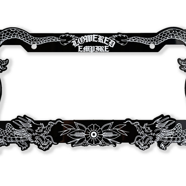 Japanese Dragon Acrylic License Plate Frames