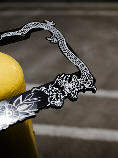 Japanese Dragon License Plate Frames
