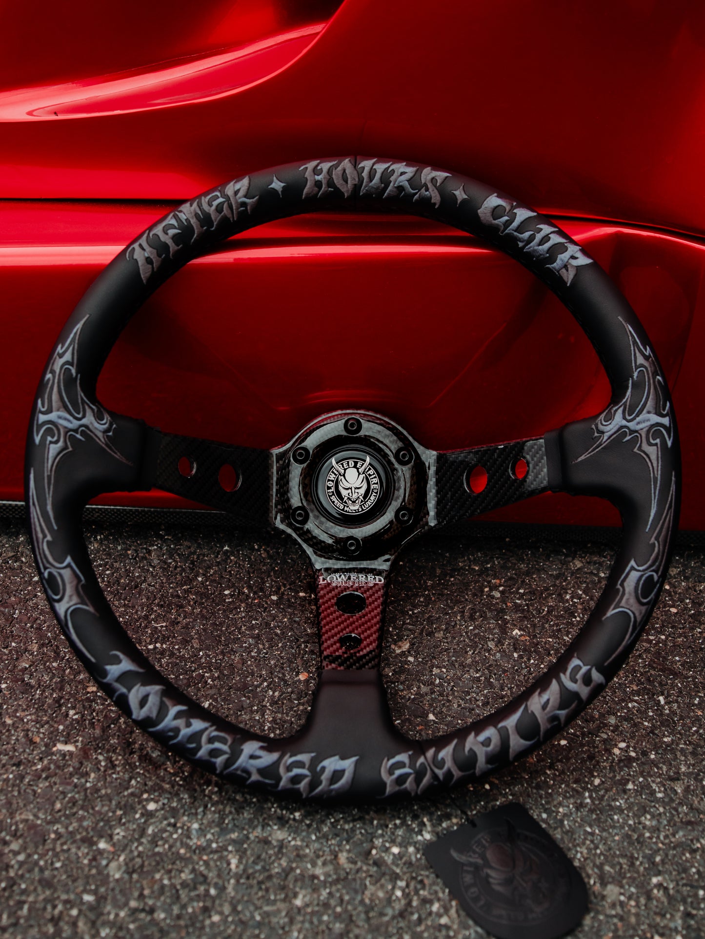 Carbon Fiber After Hours Club AH-2 Steering Wheel 350mm- Lowered Empire